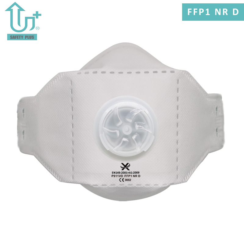 Zweifarbige statische Baumwolle FFP1 Nr. D Filterbewertung, faltbare Gesichtsschutz-Sicherheits-Staubmaske, Atemschutzmaske
