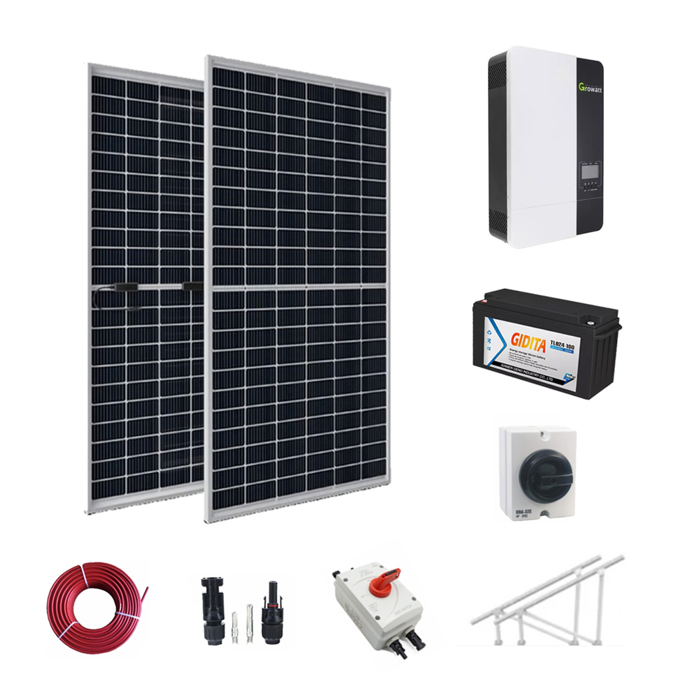 Off-Grid-Solarenergiesysteme für Zuhause, 5 kWh, 10 kWh, 15 kWh, 20 kWh, Home-Solarsystem-Kit, intelligente Hybrid-Photovoltaik