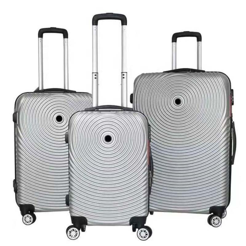 ARLOGOO ABS-Reise-Trolley-Tasche, hochwertiges Handgepäck-Koffer-Gepäckset mit modischem Kreis-Design