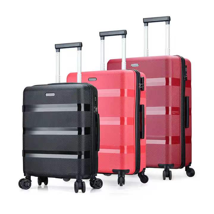 Hochwertiges, modisches PP-Material, anständiges, langlebiges, leichtes Gepäck mit 8 x 360 Spinnerrädern