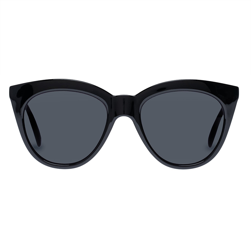 Moderne Sonnenbrille in Cateye-Form in Schwarz-5352