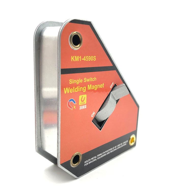Einzelschalter-Schweißmagnet KM1-4590S 30 kg mit Neodym-Magnet