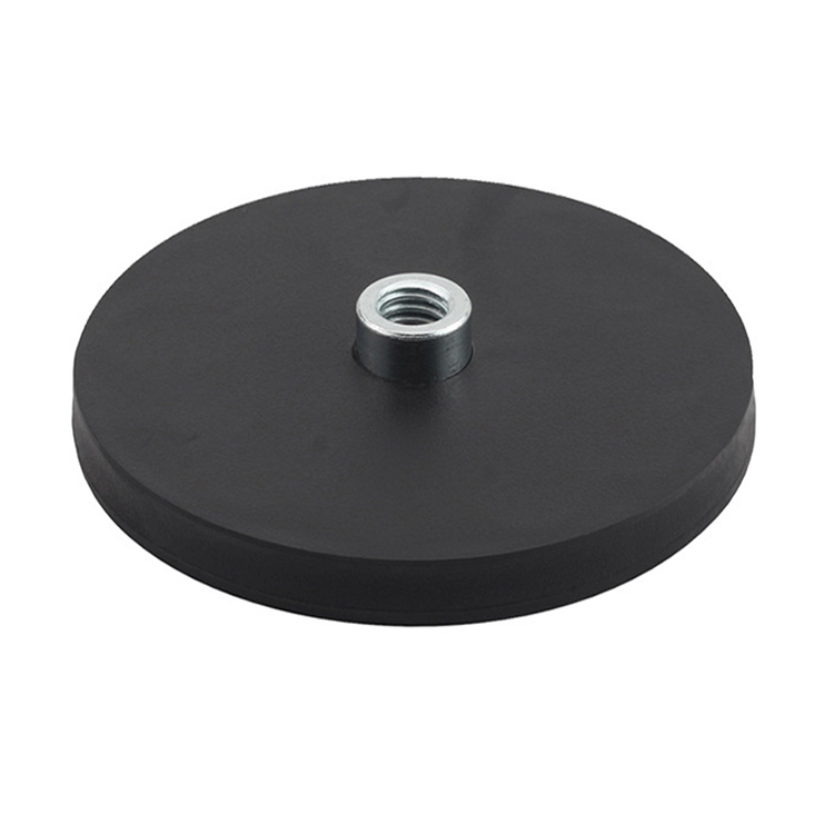 Starker runder gummibeschichteter Magnet D88 mm Topfmagnet mit Gummimantel N52 Magnet mit Gummibeschichtung