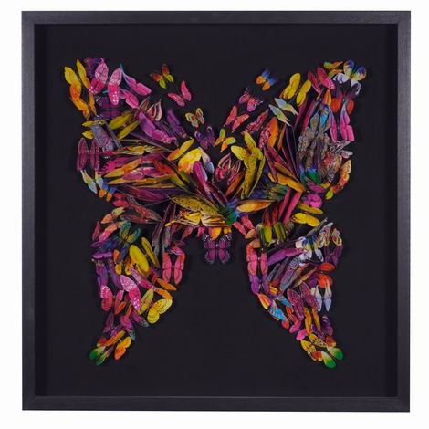 Schmetterlings-Design, Heimdekoration, Wandkunst, 3D-Schattenbox 56355B