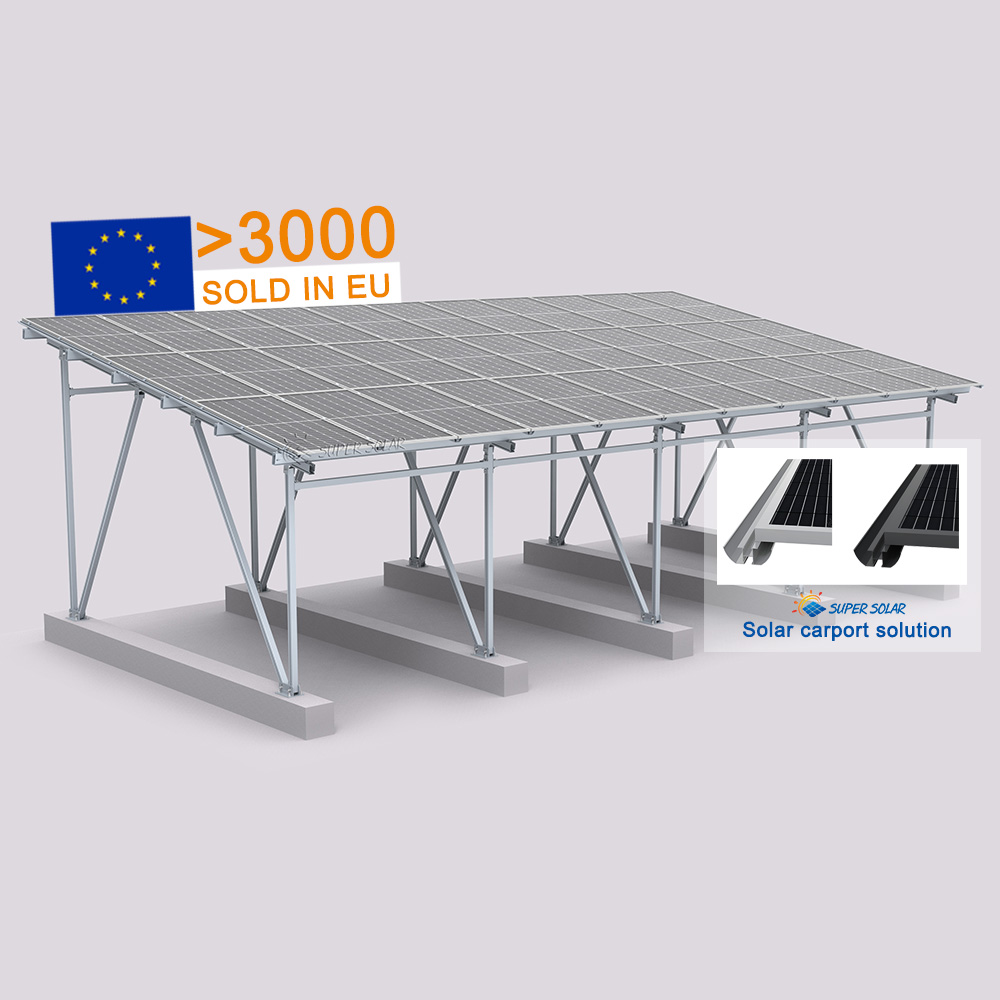 Solar Canopy PV Carport Struktur MIT Photovoltaik
